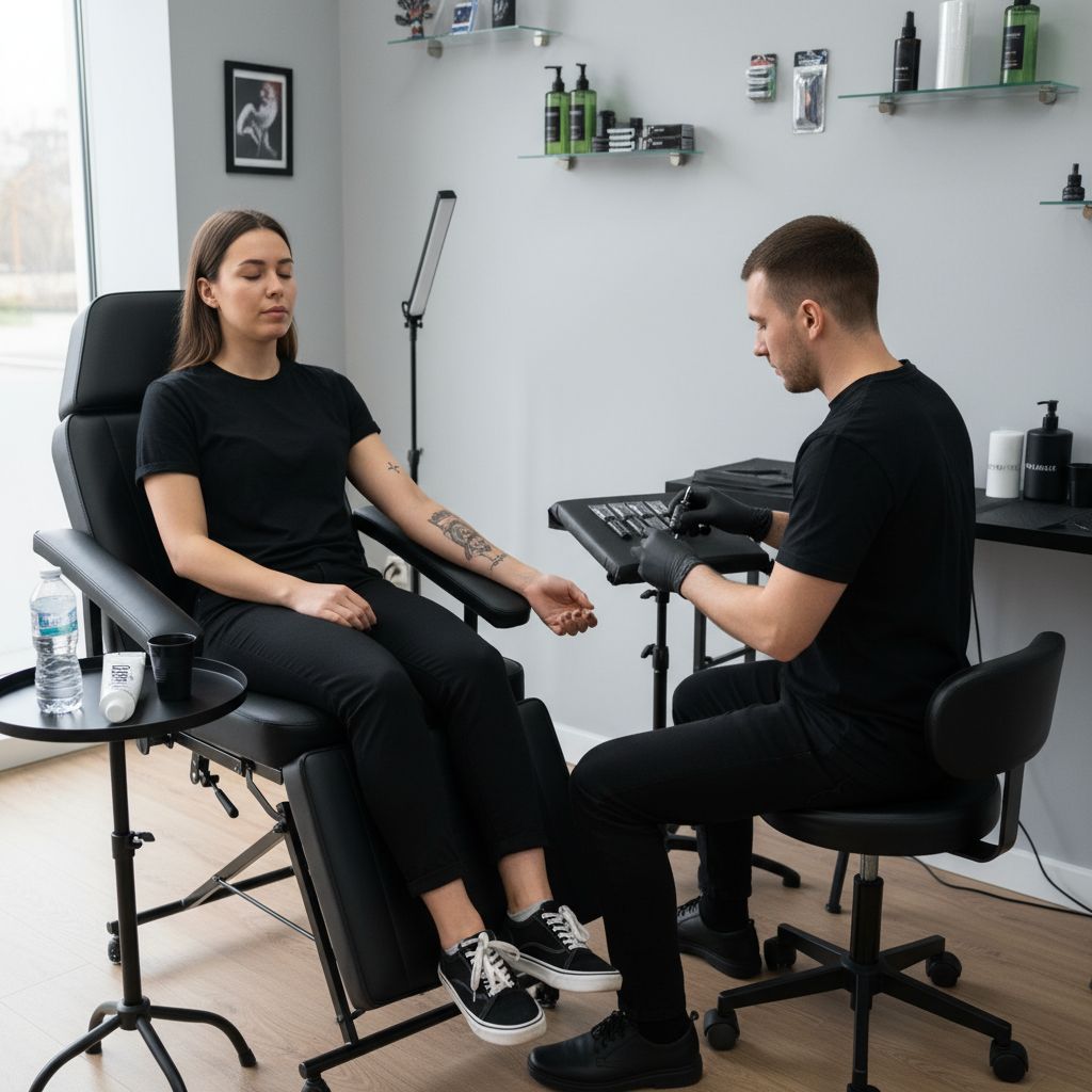 příprava tetování bolest