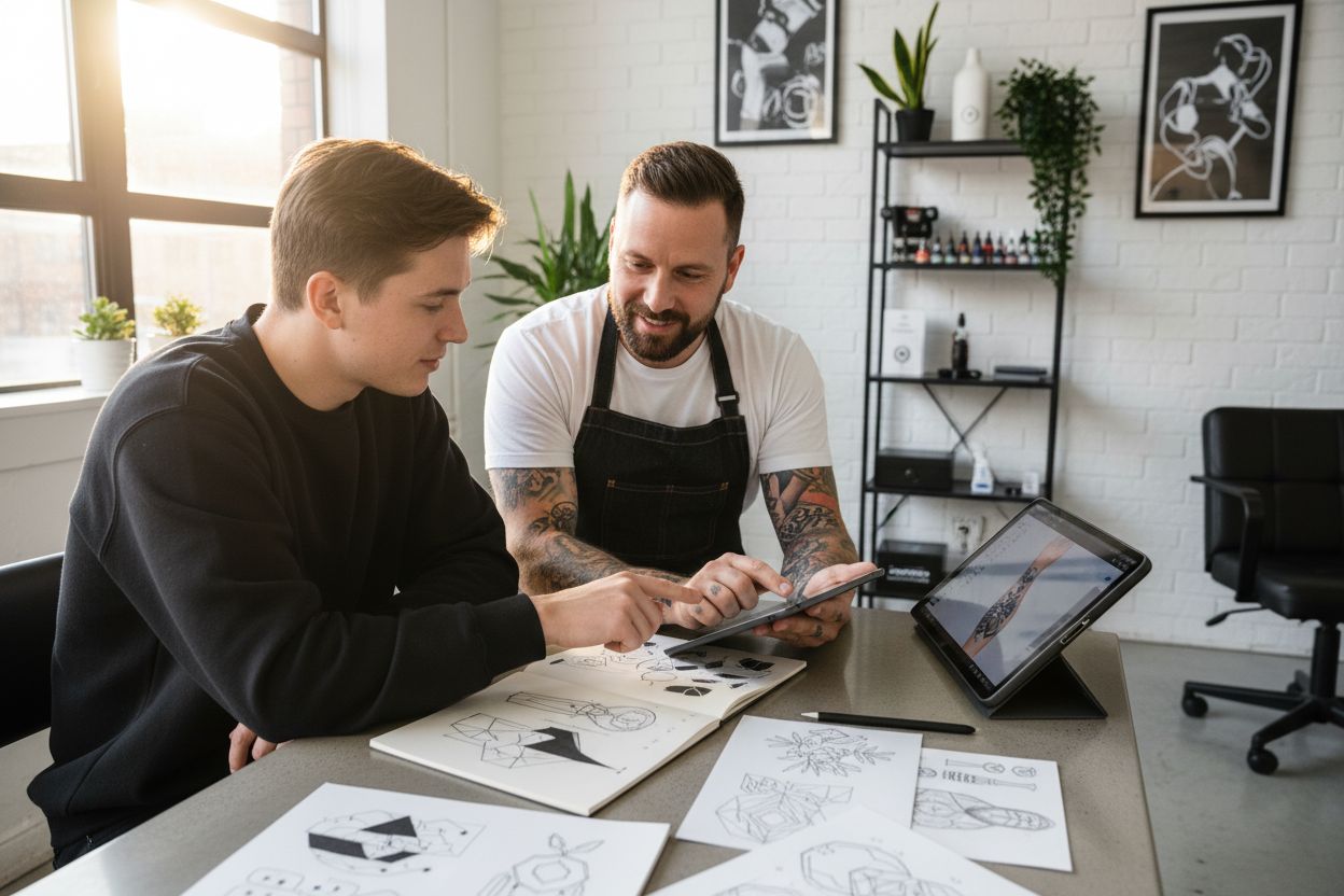 tetovací studio, první tetování, konzultace