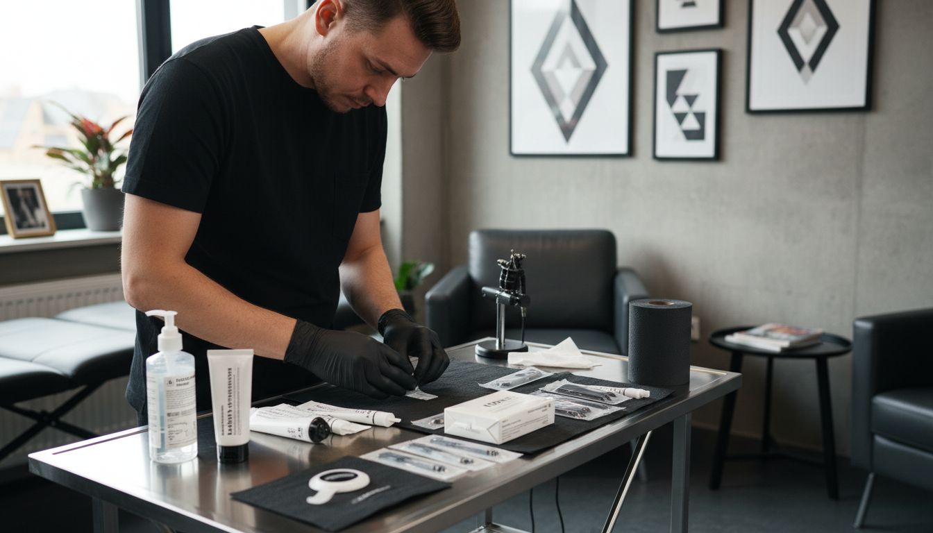 tetovací studio příprava