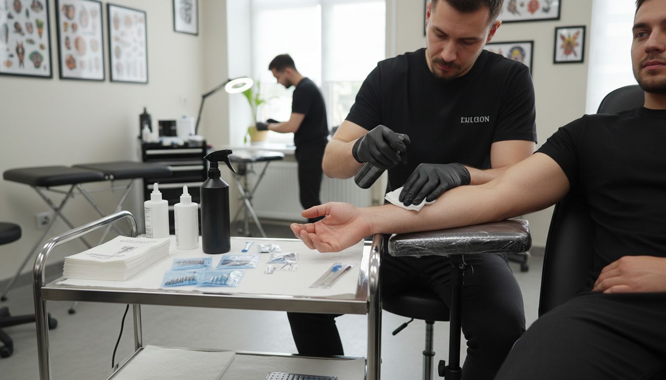 tetovací studio příprava