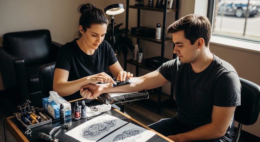 výhody používání krémů před tetováním