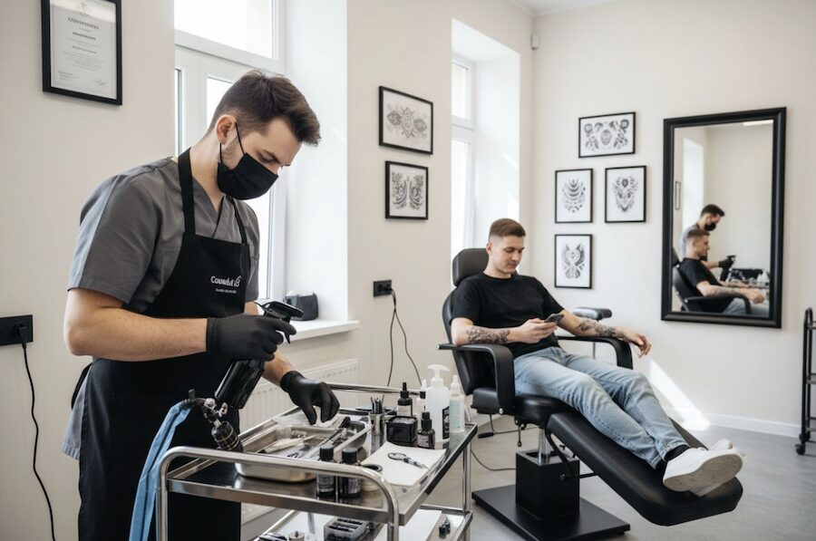 komfort během tetování