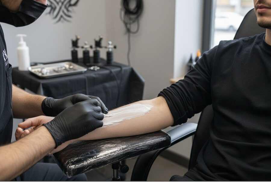 komfort během tetování