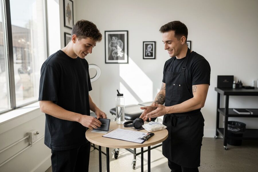 co si vzít na první tetovací sezení