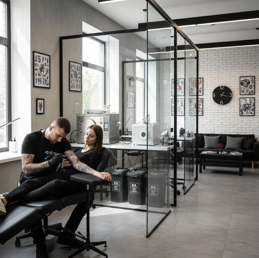 průvodce pro tetovací salony