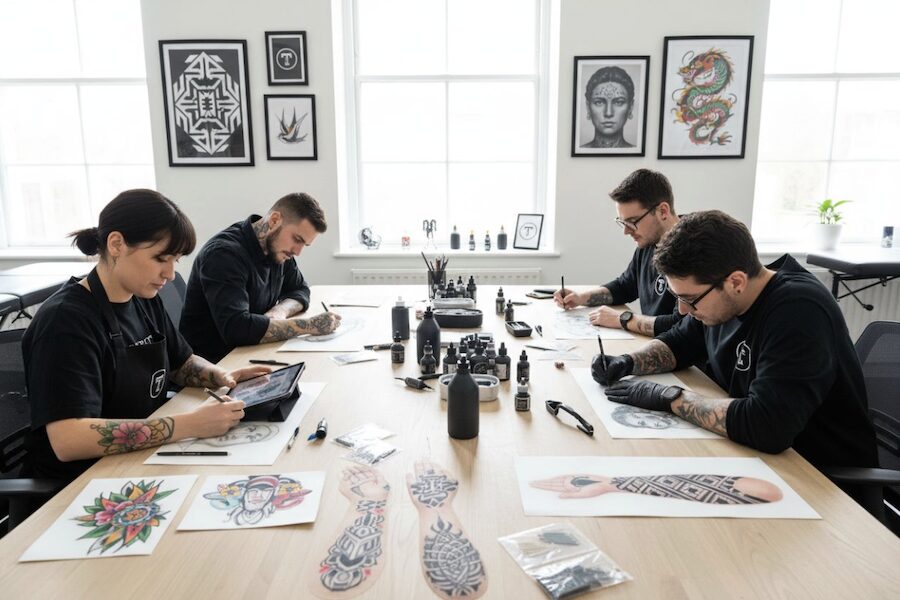 průvodce pro tetovací salony