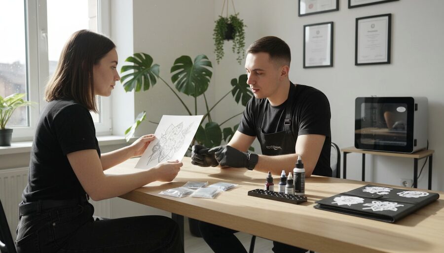 role edukace klienta tatérem