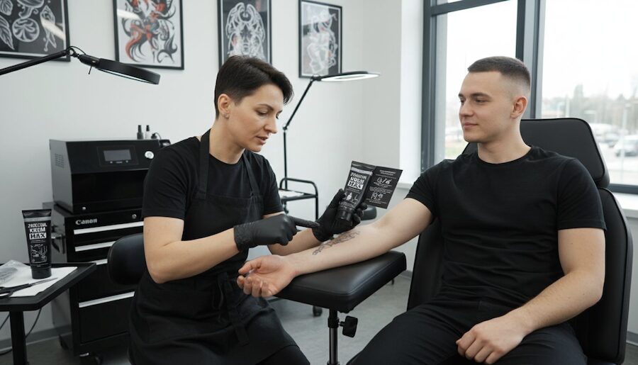 krém před tetováním